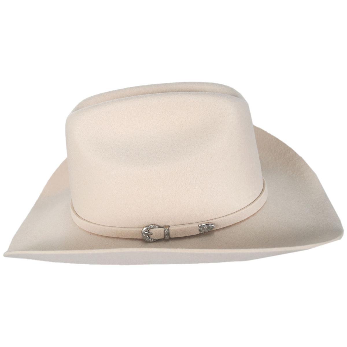 Jaxon Hats | K.C. Wool Felt Western Hat | 135061 | profile | SILVERBELLY