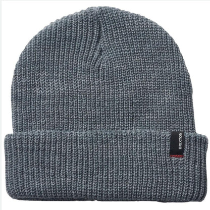 BRIXTON HATS | Heist Knit Beanie Hat | 502706 | lead | HEATHER GREY