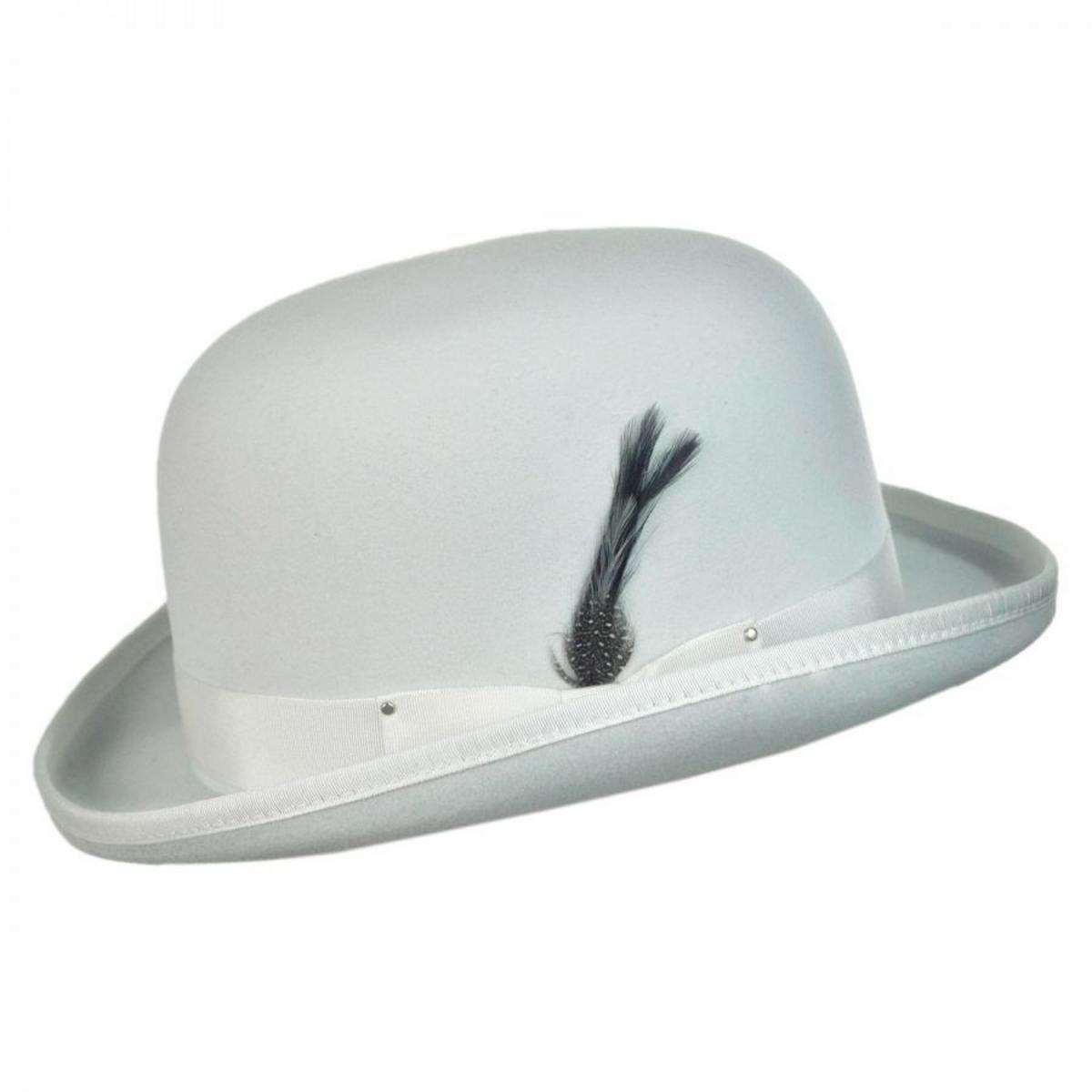 Bailey 1922 | Heritage Wool Felt Derby Hat | 130017 | under | WHITE