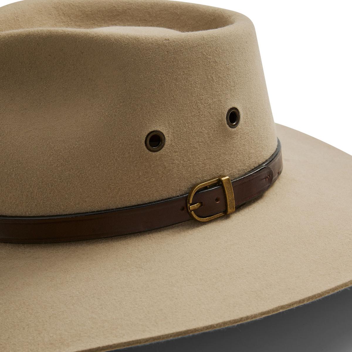 AKUBRA カウボーイハット・Made in AUSTRALIA Akubra Territory Australian Fur Felt Western in Sand