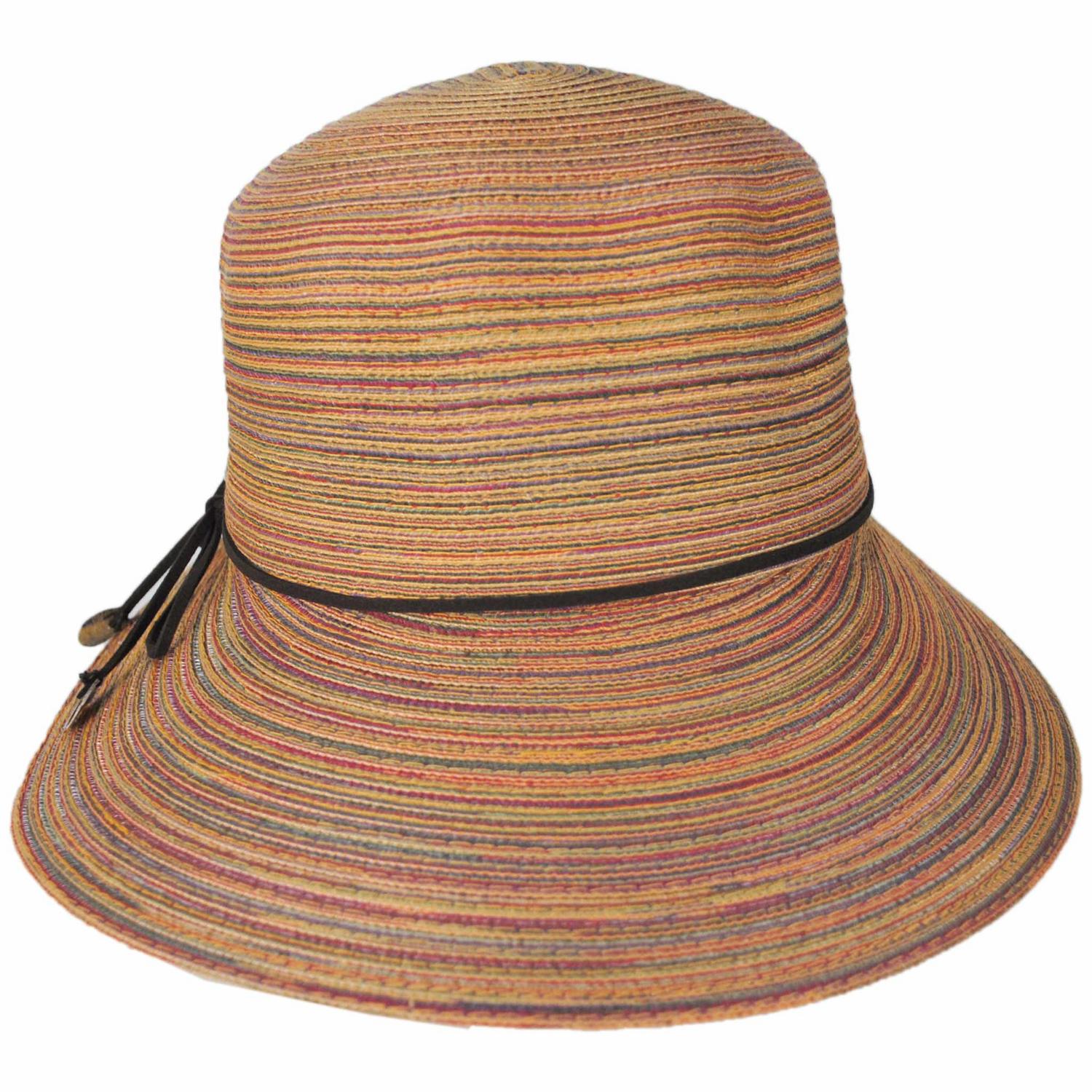 Scala | Teodora Poly Braid Facesaver Cap | 101567 | front | SPICE