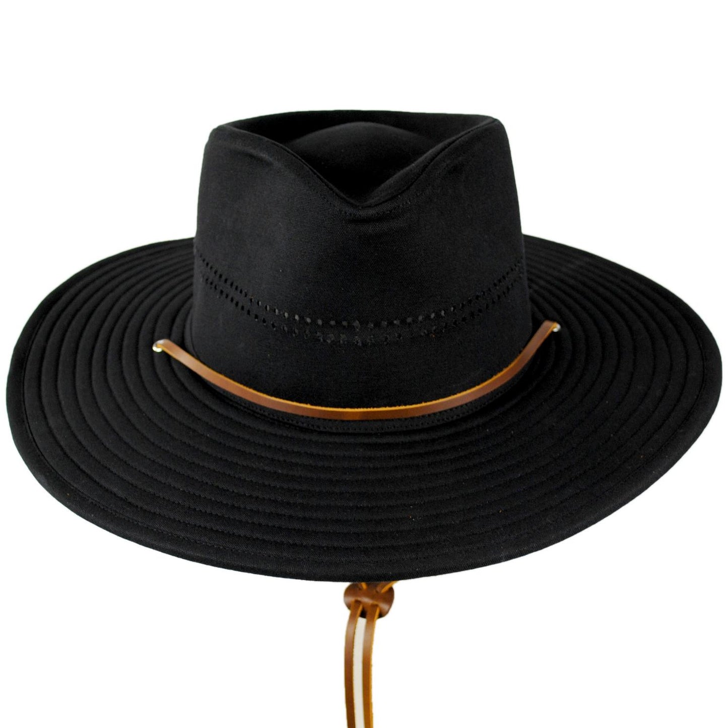 BRIXTON HATS | Beck Waxed Cotton Journey Hat | 402616 | front | BLACK