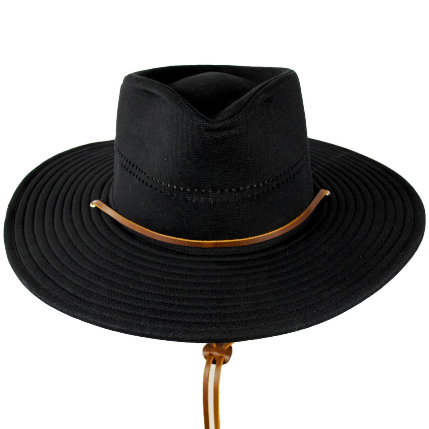 BRIXTON HATS | Beck Waxed Cotton Journey Hat | 402616 | front | BLACK