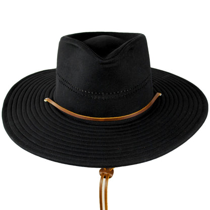 BRIXTON HATS | Beck Waxed Cotton Journey Hat | 402616 | front | BLACK