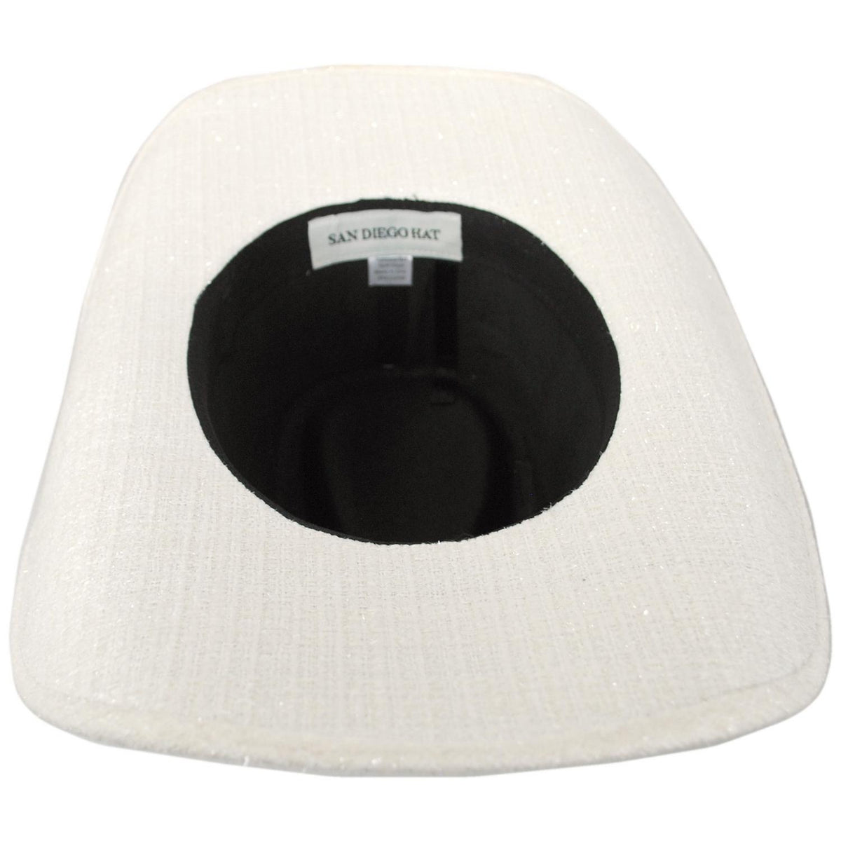 San Diego Hat Company | Stardust Boucle Tweed Cowboy Hat | 108668 | under | IVORY