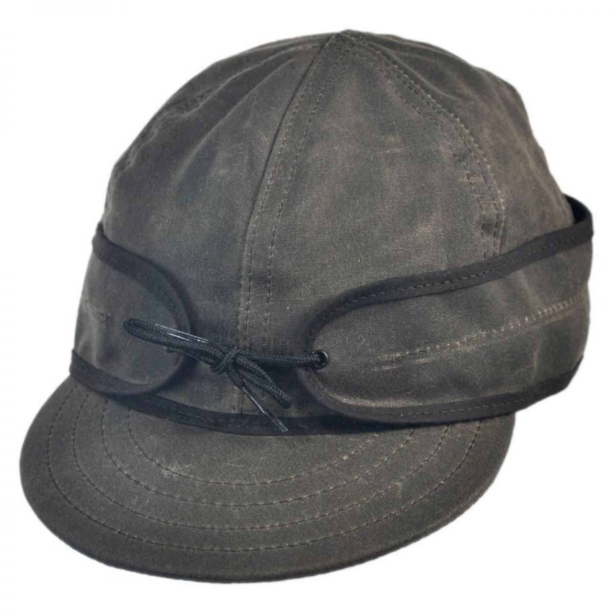 Stormy Kromer | Waxed Cotton Cap | 220702 | lead | DARK OAK