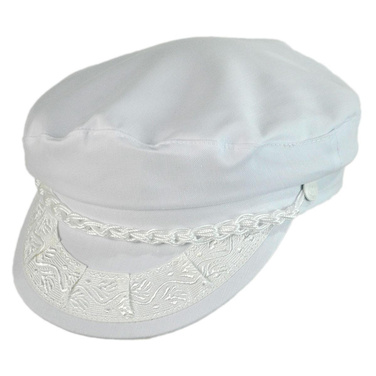 Aegean | Cotton Greek Fisherman Cap | 180005 | lead | WHITE