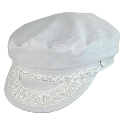 Aegean | Cotton Greek Fisherman Cap | 180005 | lead | WHITE