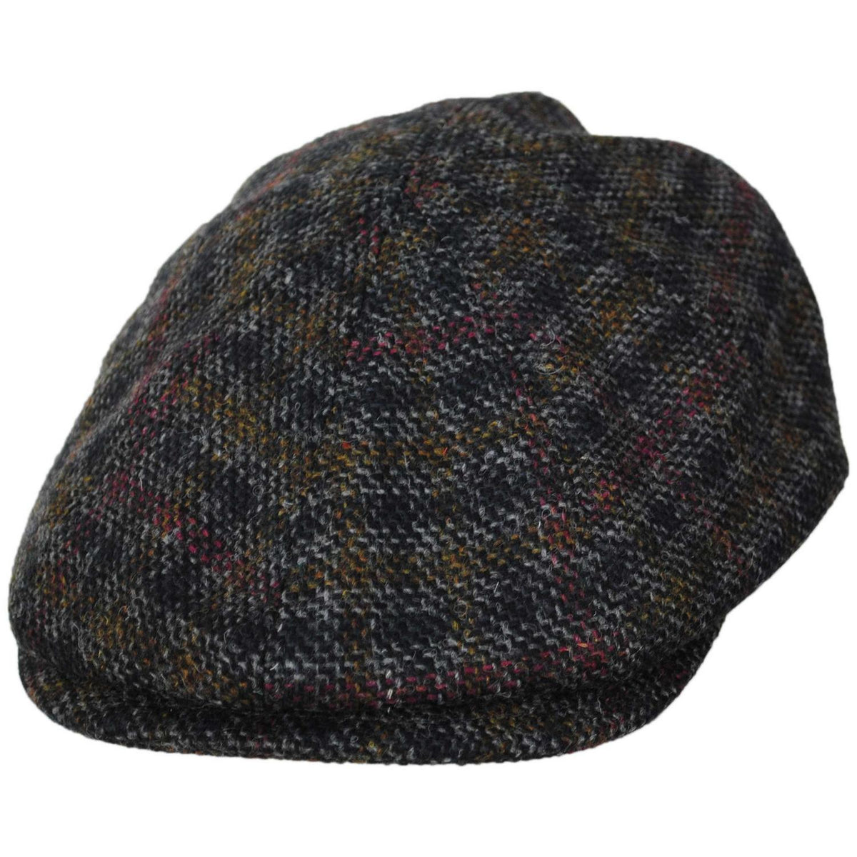 Bailey 1922 | Faro Italian Wool Newsboy Cap | 167242 | lead | CHARCOAL PLAID