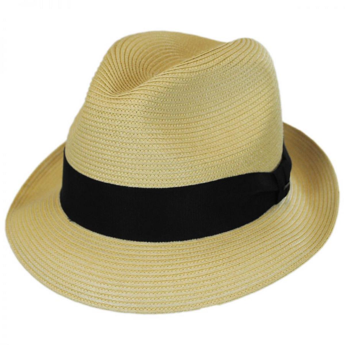 Bailey 1922 | Craig Straw Fedora Hat | 127820 | lead | NATURAL