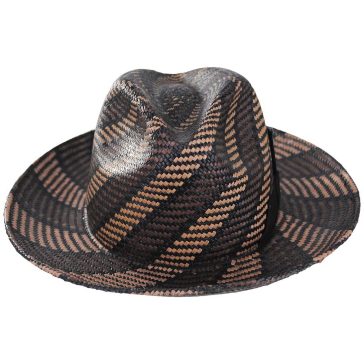 Bailey 1922 | Giles Panama Straw Fedora Hat | 127734 | front | OAK