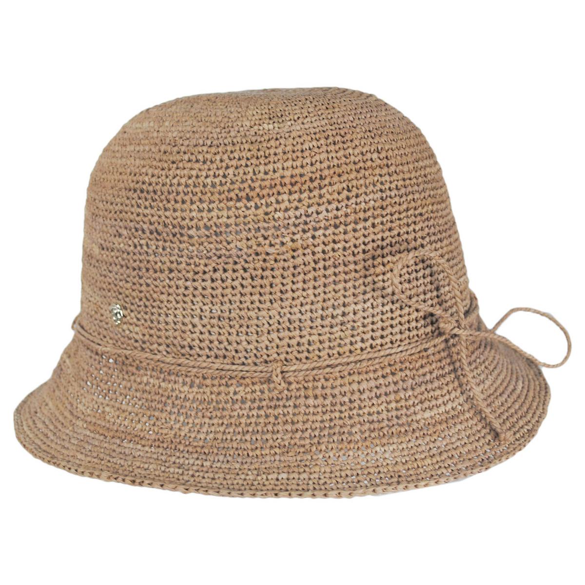 Helen Kaminski | Villa 6 Raffia Straw Cloche Hat | 120836 | profile | NOUGAT