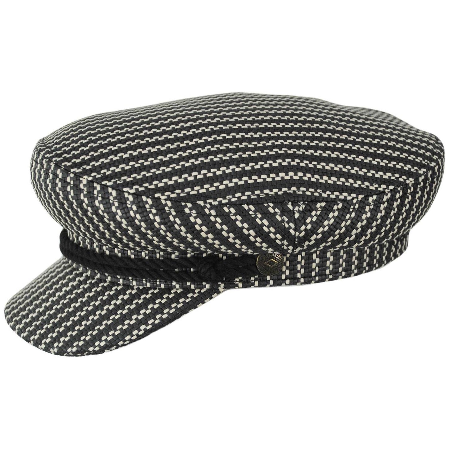 BRIXTON HATS | Fiddler Toyo Straw Lightweight Fisherman Cap | 181362 | profile | BLACK/NATURAL STRAW