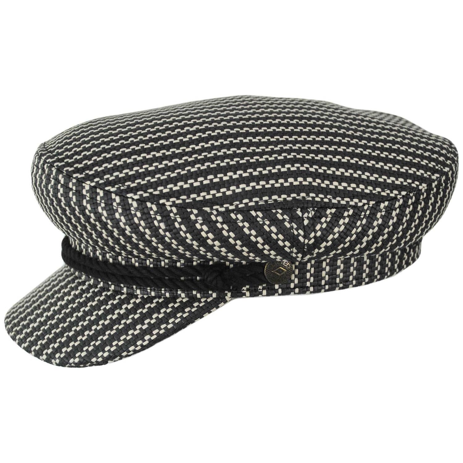 BRIXTON HATS | Fiddler Toyo Straw Lightweight Fisherman Cap | 181362 | profile | BLACK/NATURAL STRAW