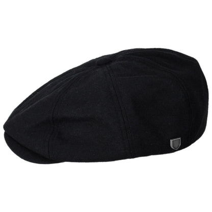 BRIXTON HATS | Brood Melton Wool Newsboy Cap | 161575 | profile | BLACK/MOSS