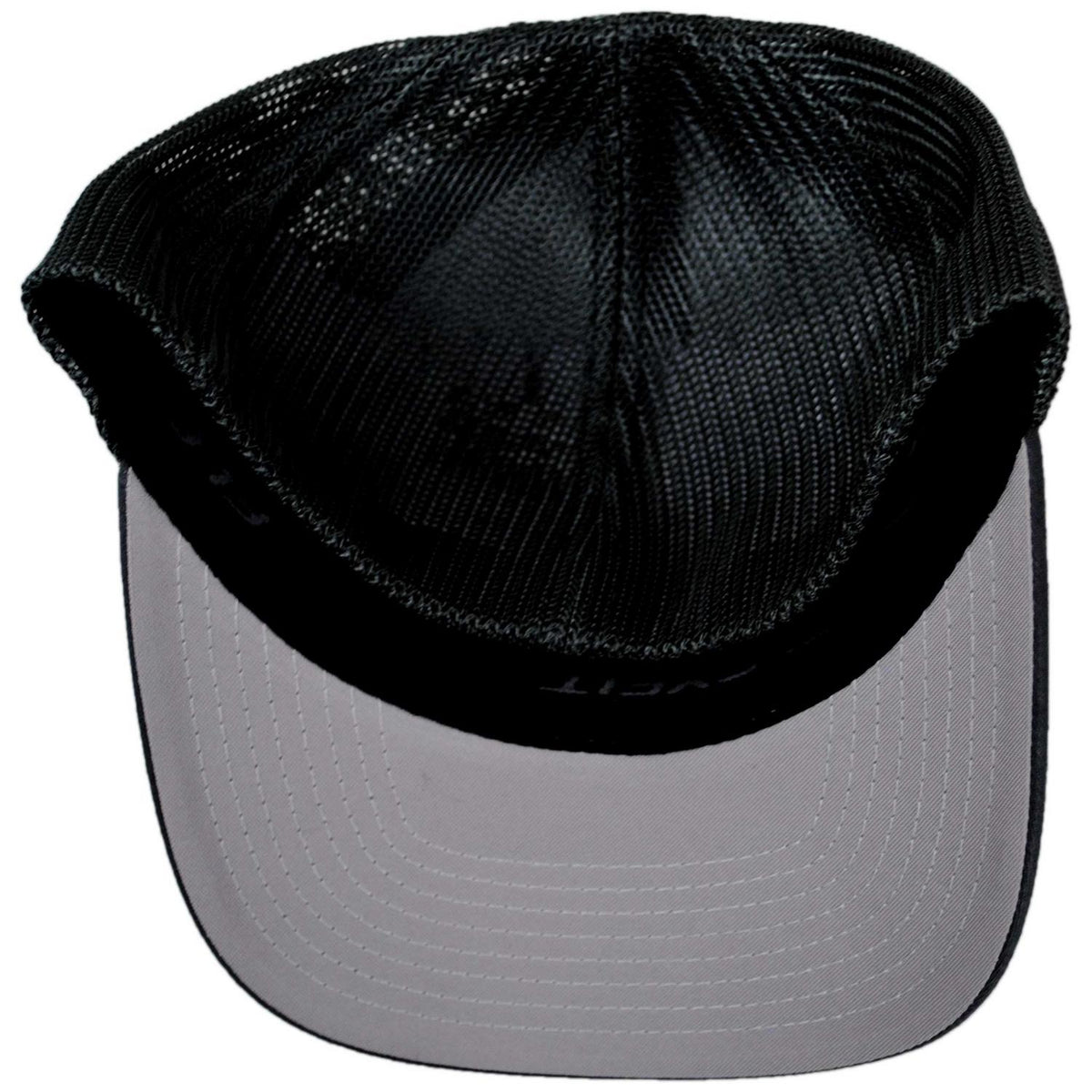 Flexfit | Tonal Mesh Trucker Flexfit Fitted Baseball Cap | 221501 | under | BLACK
