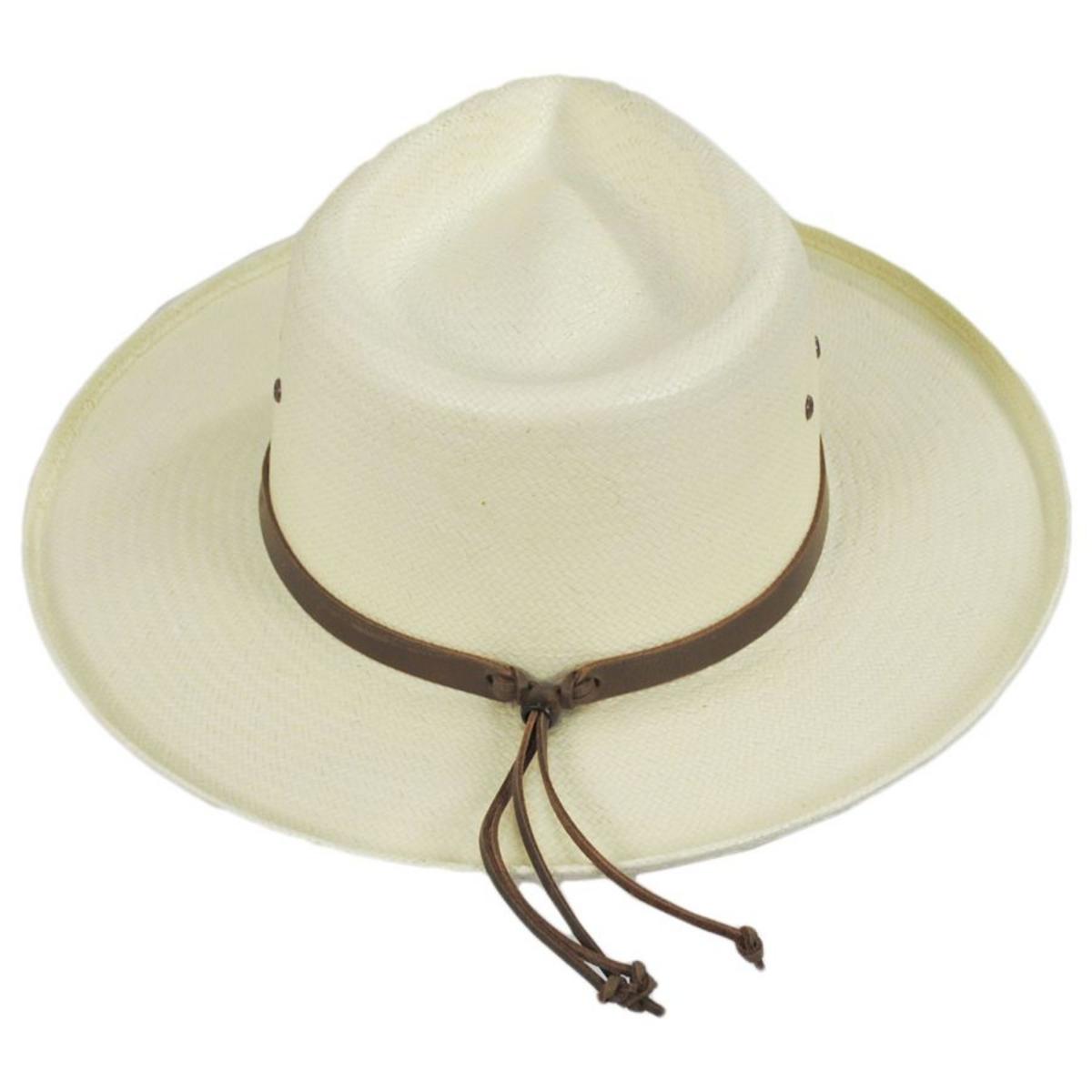 Stetson | Helena Toyo Straw Outback Hat | 127035 | detailone | NATURAL