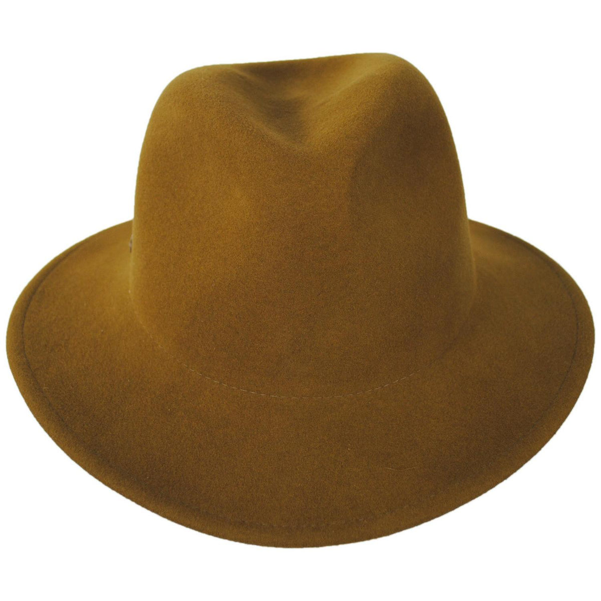 Betmar | Cali Wool LiteFelt Fedora Hat | 123174 | front | CITRON