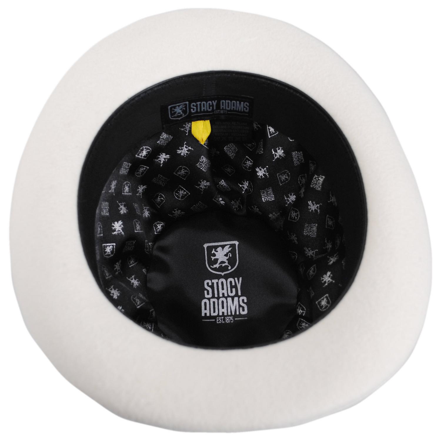 Stacy Adams | Wool Felt Derby Hat | 130454 | under | IVORY