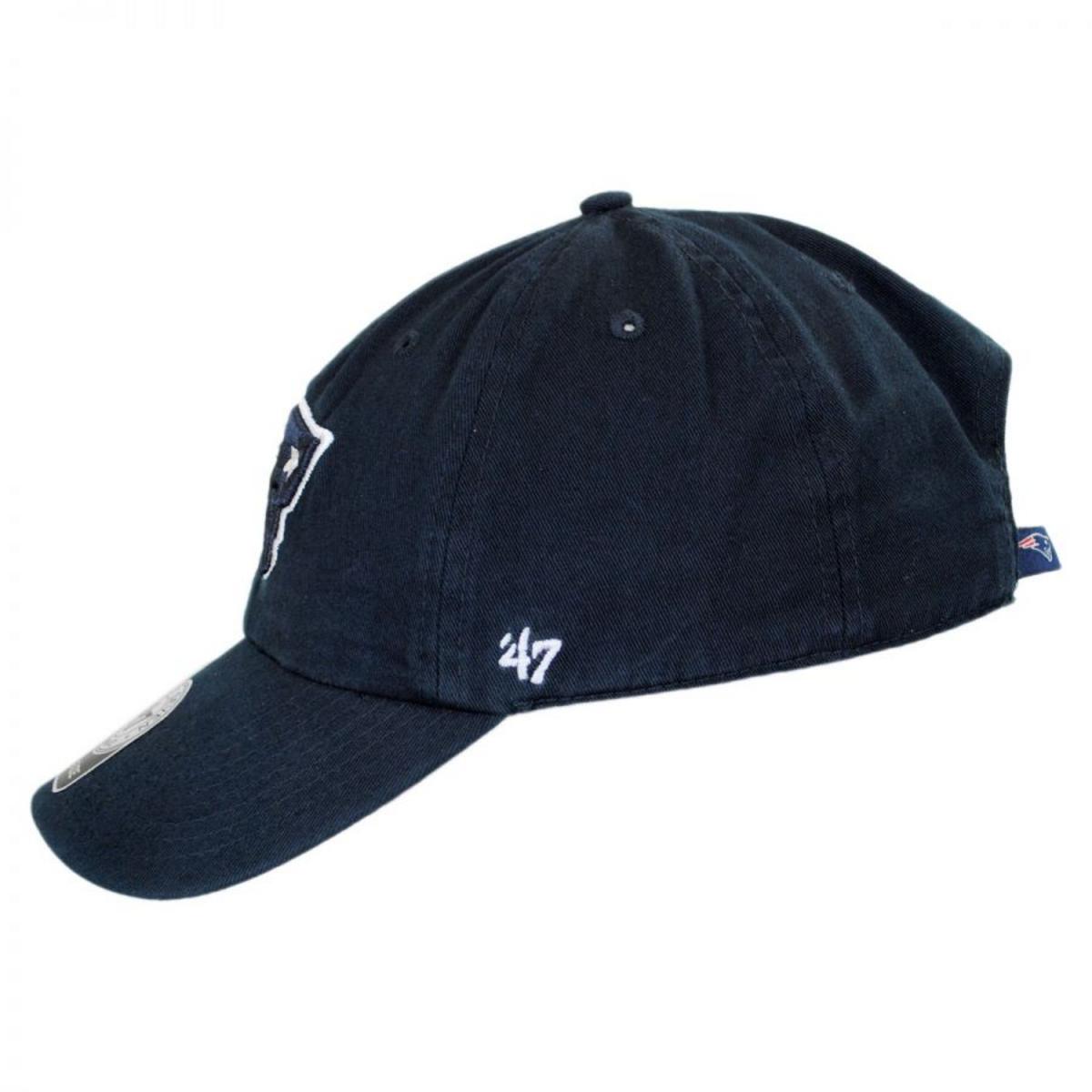 47 Brand | New England Patriots NFL Clean Up Strapback Baseball Cap Dad Hat | 203640 | profile | NAVY