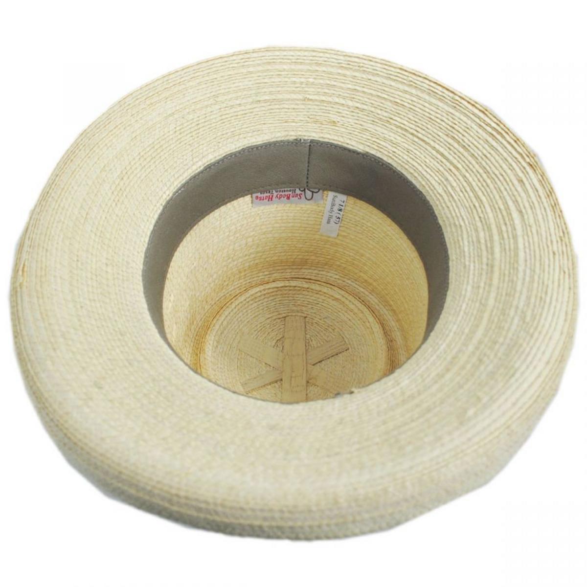 SunBody Hats | Golf Guatemalan Fine Palm Leaf Straw Gambler Hat | 128217 | under | NATURAL
