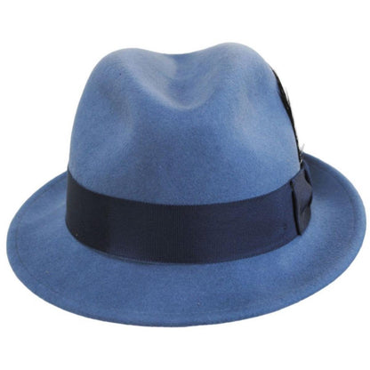 Bailey 1922 | Tino Wool LiteFelt Trilby Fedora Hat | 130008 | front | VINTAGE BLUE