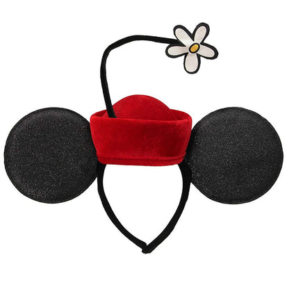 Disney | Minnie Vintage Flower Pillbox Headband | 190294 | lead | RED/BLACK