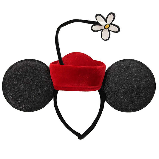 Disney | Minnie Vintage Flower Pillbox Headband | 190294 | lead | RED/BLACK