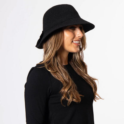 San Diego Hat Company | Jean Ann Knit Bucket Hat | 108664 | lsfone | BLACK