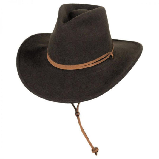 Bailey Western | Joe Eder Crushable Wool LiteFelt Earflap Western Hat | 130142 | lead | SERPENT