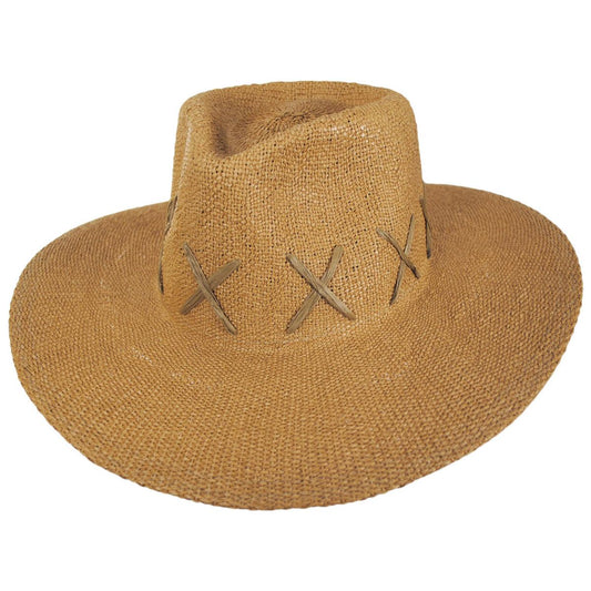 NIKKI BEACH | Exuma Bangora Straw Fedora Hat | 102671 | lead | TOAST