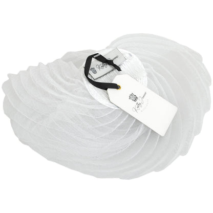 Kathy Jeanne | Fuego Horsehair Mesh Fascinator Hat | 122437 | front | WHITE