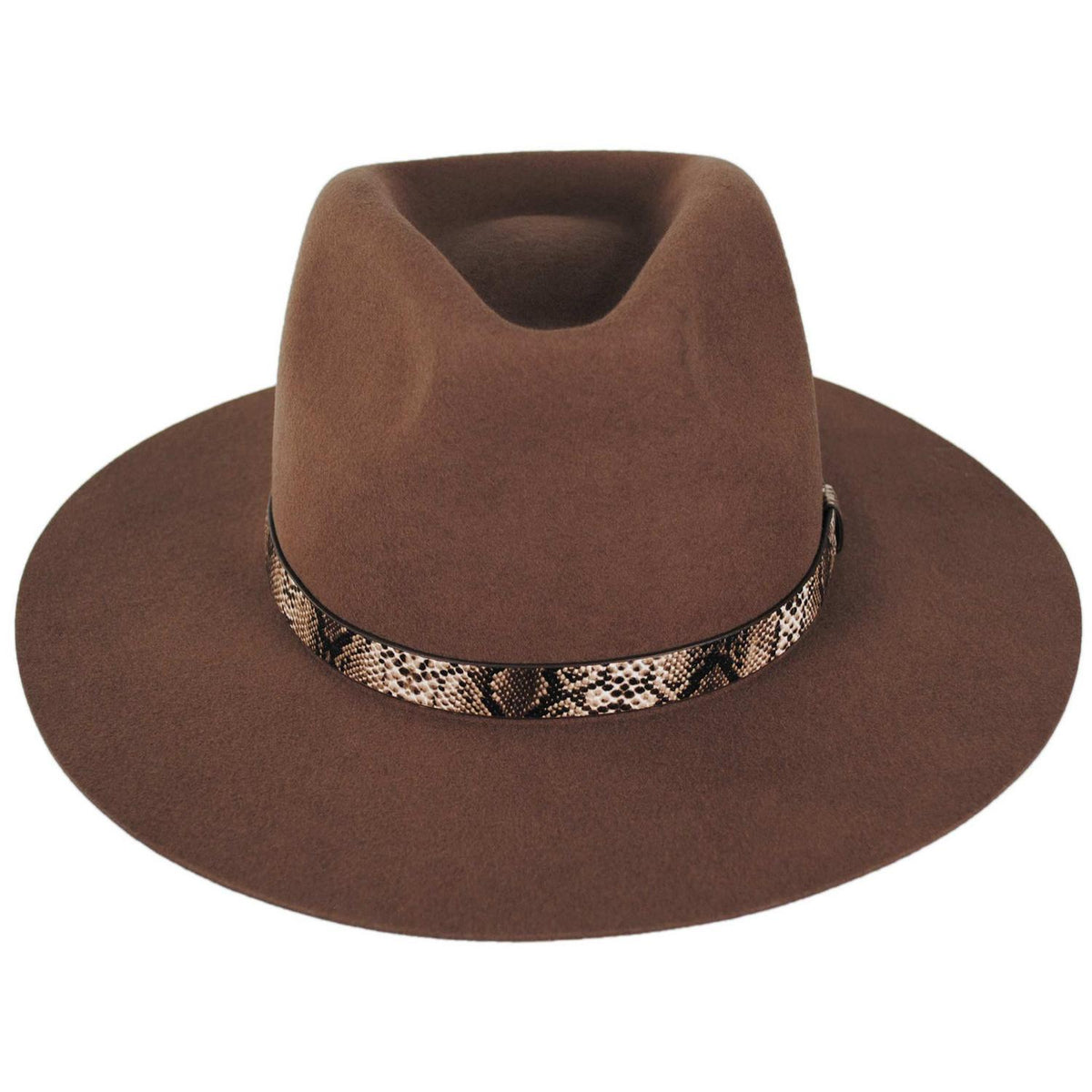 BRIXTON HATS | Sonoran Wool Felt Western Rancher Hat | 135676 | front | BROWN