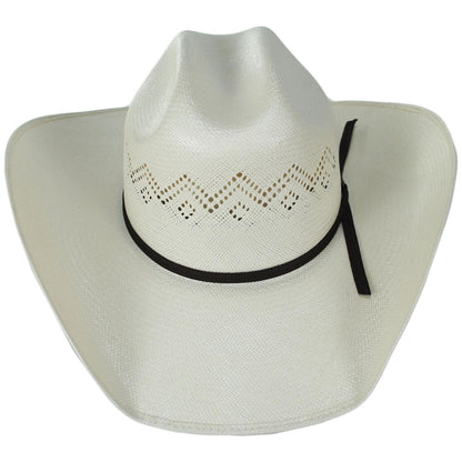 Bailey Western | Indio 15X Shantung Straw Western Hat | 127944 | front | IVORY