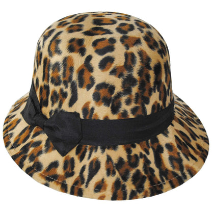 San Diego Hat Company | Leopard Cloche Hat | 125221 | lead | LEOPARD