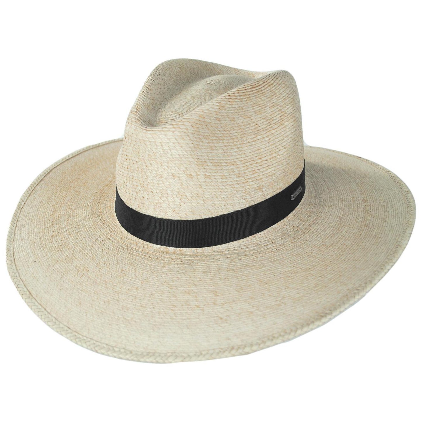 BRIXTON HATS | Harper Palm Straw Fedora Hat | 104065 | lead | NATURAL