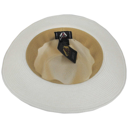 Jaxon Hats | Summer C-Crown Toyo Straw Fedora Hat | 129010 | under | IVORY
