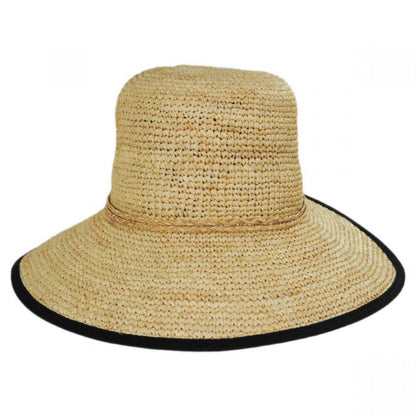 Via Garibaldi Raffia Straw Facesaver Hat
