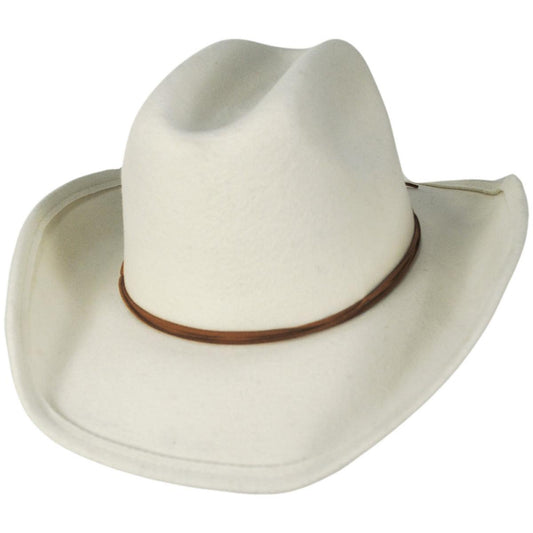 San Diego Hat Company | Twist Wool Felt Cowboy Hat | 125207 | lead | IVORY