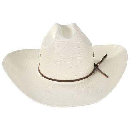 BRIXTON HATS | El Paso Reserve Shantung Straw Western Hat | 128352 | front | OFF WHITE