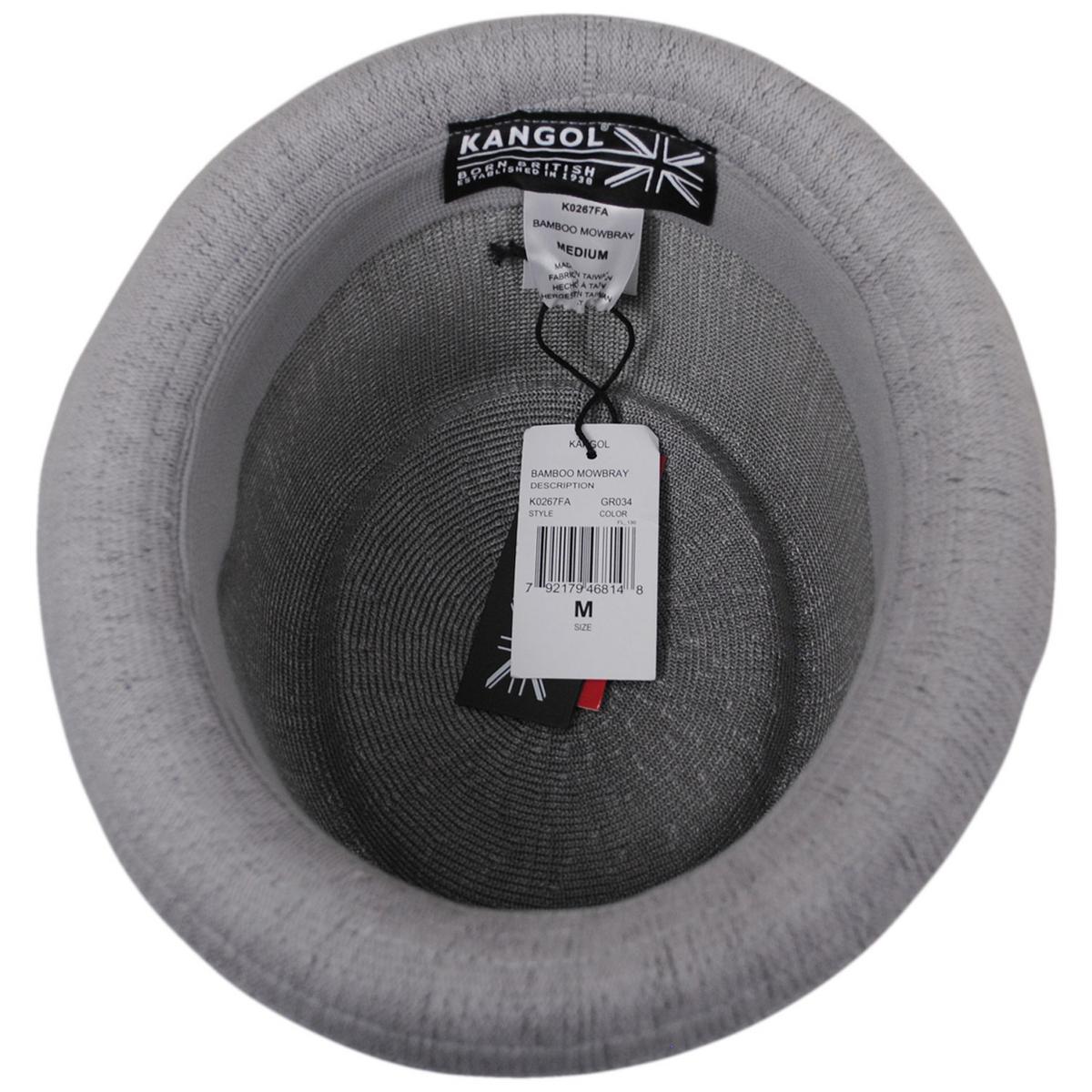 Kangol | Bamboo Mowbray Pork Pie Hat | 185744 | under | GREY