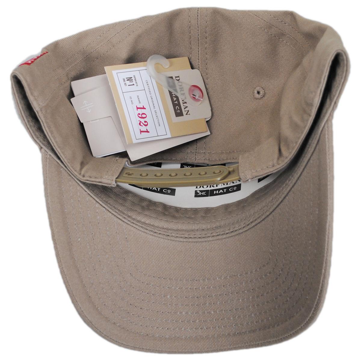 Dorfman Pacific | Top Gun Cotton Snapback Baseball Cap | 200195 | under | KHAKI