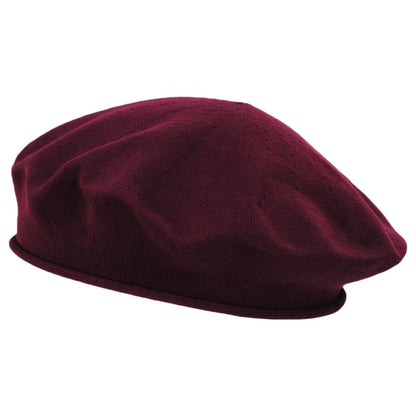 sur la tete | Cotton Beret - 11.5 inch Diameter | 151101 | lead | WINE PETAL