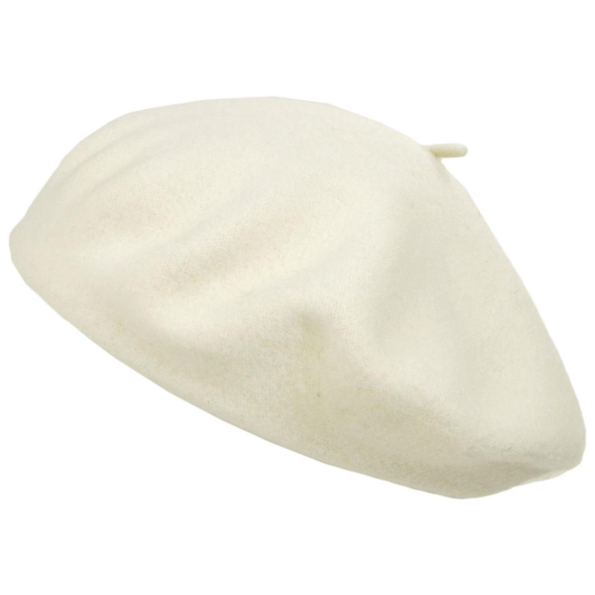 Village Hat Shop | Wholesale Wool Fashion Beret B2B Pre-Pack | B2B152500 | lead | WINTER WHITE