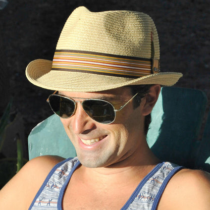 Jaxon Hats | Ridley Toyo Straw Trilby Fedora Hat | 129000 | lsmone | NATURAL