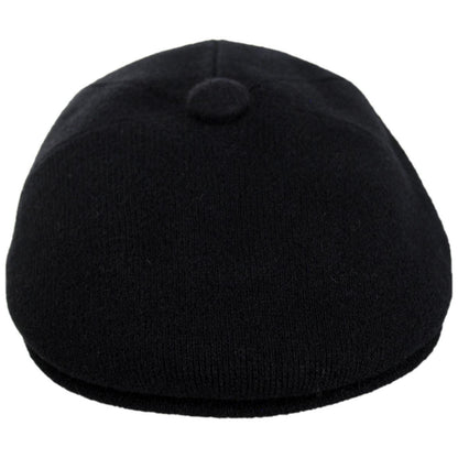 Kangol | Wool 575 Panel Flat Cap | 160837 | front | BLACK