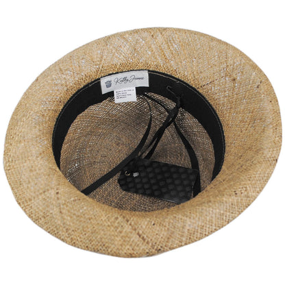 Kathy Jeanne | Peacock Feather Seagrass Topper Hat | 122466 | under | SEAGRASS