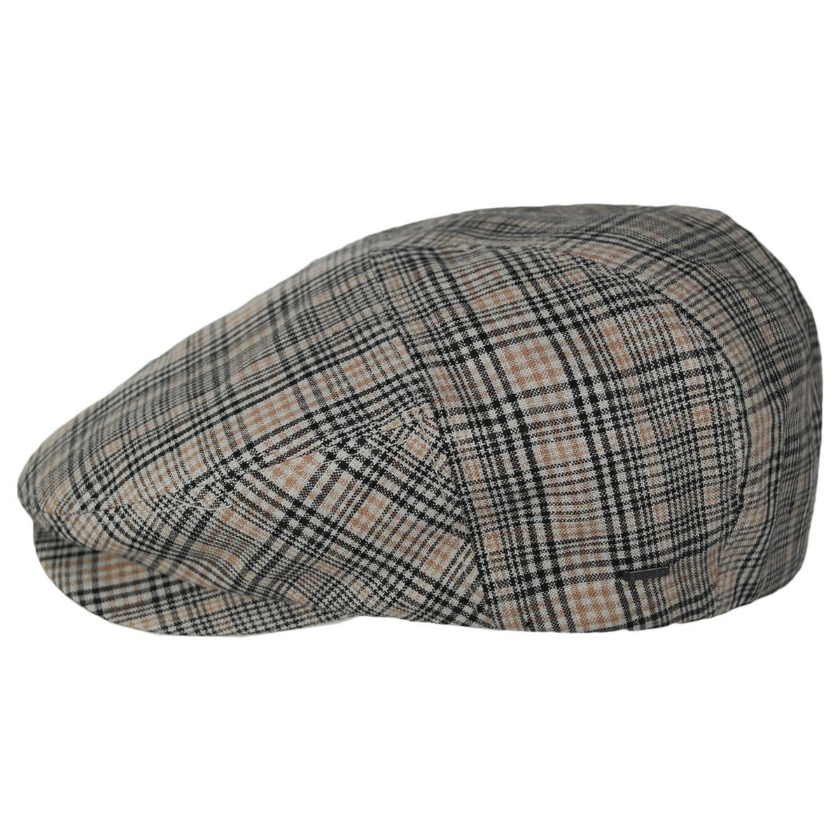 Bailey 1922 | Duch Linen Plaid 5 Panel Ivy Cap | 167222 | profile | GRIT PLAID