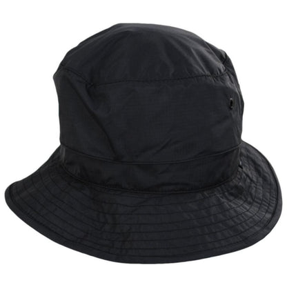 Tilley Endurables | Traverse DWR Ripstop Nylon Packable Bucket Hat | 400843 | front | BLACK