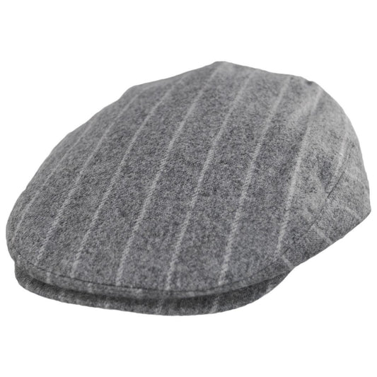 Baskerville Hat Company | Wholesale Regency Wool Pinstripe Ivy Cap B2B Pre-Pack | B2B167669 | lead | SILVER